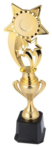BESPORTBLE Fünfstern Trophäe für Kinder Turnierpokal aus Kunststoff Goldener Kindertrophäe Spielauszeichnung für Spiel und Awards