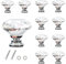 CCUCKY Schrank Knöpfe-Sets, 30 mm 10 Stück Diamant Form Kristall Schrank Knöpfe,Garderobe Ziehgriffe,Moebelknauf Griff für Schublade,Möbel,Einzigartige Dekoration
