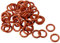 sourcing map 50pcs Silikon O-Ring 12mmx8mmx2mm VMQ Dichtring Dichtungsring Dichtung rot DE de