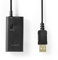 Nedis - Drahtloser Audiosender - Bluetooth® - AptX-Chipsatz - Bis zu 2 Kopfhörer - AptX-Chipsatz - Überlegene Klangqualität - 1x 3.5 mm - Schwarz