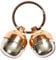 Beau's Bells 2 Extra Loud Cat & Dog Bells | Pet Tracker | Save Birds & Wildlife Handmade Copper (Medium)