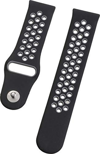 PETER JÄCKEL Armband für Fitbit Versa/Versa Lite/Versa 2 Silicon Sportive Plus Gray