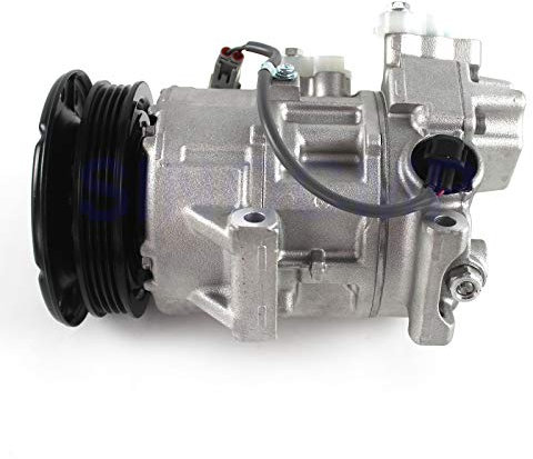 447260-1178 Aire Acondicionado Compresor - SINOCMP 4PK AC Compresor para Toyota Yaris 2007-2013 Denso 5SE11C, 3 Meses de garantía