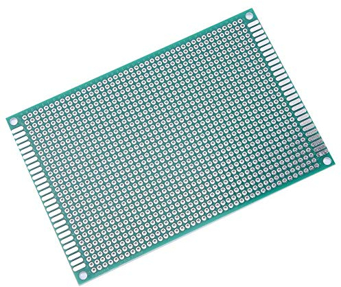 YWBL-WH 10 Pezzi Scheda a Circuito Stampato Doppio Lato Stagnato Scheda PCB Prototipo 8x12 cm