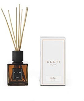 Culti Diffusor Stäbchen Decor 250 ml Milano, Duft LINFA, Ribes weiß und Cedro. - 3 Monate Laufzeit, 10 bis 20 qm