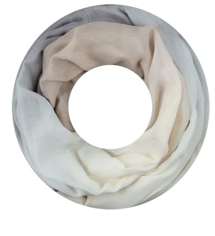 Majea Damen Loop Schal Schlauchschal Halstuch (880020) (grau 14)