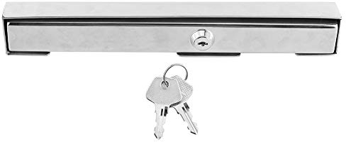 Qiilu Außenbordmotorschloss, Hochsicherheits-Edelstahl-Hardware, Universell für Außenborder, ABS-Material, 2 Schlüssel