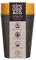 Circular and Co Leakproof Reusable Coffee Cup 8oz/227ml - The World's First Travel Mug Made from Recycled Cups, 100% Leak-Proof, Sustainable & Insulated. (Black & Electric Mustard)