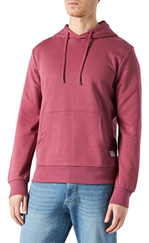 JACK & JONES JJEBASIC SWEAT HOOD NOOS, Felpa con cappuccio, Uomo, Hawthorn Rose, S