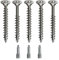 Spax Holzschrauben-SET Voll/Teilgewinde + Torx Bit | 5 Größen: 3x30; 4x40; 4,5x45; 5x80; 6x100 | Edelstahl A2 - rostfrei