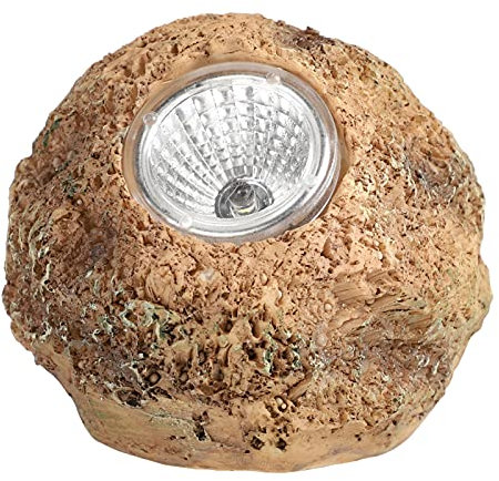 SOLUSTRE 1stk Steinlampe Solarlicht ?en Boden Led-licht Gartenfelsenlicht Gartenlampe Solar Solarenergie Licht Fake-rock-light-dekor Solar Landschaft Lichter Rasenlampe Rock'n'roll Harz