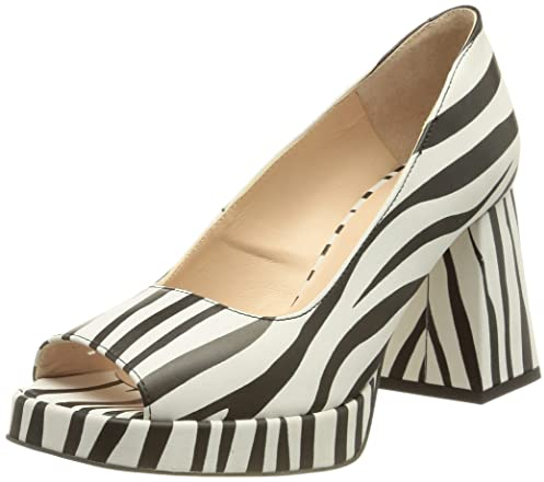 L37 HANDMADE SHOES Platform HERE WE GO, Black/White, 37