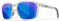 Wiley X | WX Alfa | Sonnenbrille Herren | Blau Spiegel Gläser/Glänzend Transparent Gestell │ Sonnenbrille Herren Polarisiert │ Sport Outdoor Fahrradbrille | 100% UVA/UVB-Schutz