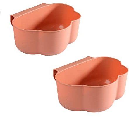 Geananao Auffangschale für Küchenabfälle zum Einhängen wickeltisch zubehör wickeltisch organizer Hängender Aufbewahrung Küche Müllkorb Hausmüll Container für Küchenschrank Kommode (Pink, 23x18x9cm)