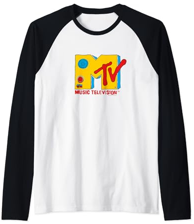 MTV Logo Retro-Boombox Raglan