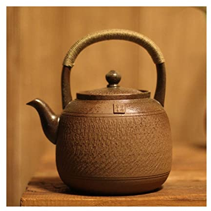 Coffee Tea Pot,Coffee Carafe Jugs,Vacuum Jug,Tea Pot Infuser，1200ml Large Capacity Teapot Vintage Tea Boiler Ceramic Teapot Suitable for Open Fire, Charcoal Stove, Electric Pottery Stove