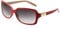 JM Klassisch Bifokal Lesebrille Platz Stylish Gradient Sonnenbrillen Leser für Damen +2.75 Rot