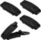 4 Stück Gurtversteller Seat Belt Clips Autositz Gurtversteller Auto Sicherheitsgurt Clip Gurt Stopper Clip Komfortabel Universelle Auto-Schultergurt-Positionierung Entspannen Schulter Hals, Schwarz
