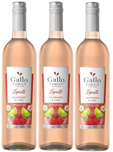 Gallo Family Vineyards Spritz Himbeere Limette Raspberry Lime Roséwein lieblich fruchtig Kalifornien California USA inkl. FeinWert E-Book (3 x 0,75l)