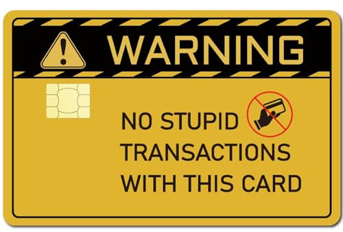 CREATCABIN Warnaufkleber Für Debit-Und Kreditkarten,Zum Personalisieren von Bankkarten,Schutzaufkleber,Abnehmbare Hülle,Wasserfest,Blasenfrei,Schmal,Für EBT-Transportschlüsselkarte 186x137mm