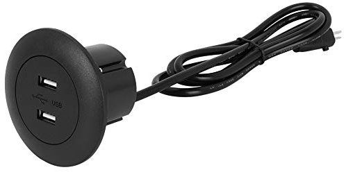 Cargador USB Dual para sofá, Toma de Corriente con Retroiluminación LED Azul, Cómoda, para Silla Reclinable, sofá Eléctrico, Oficina y Hogar