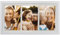 BD ART Collage Bilderrahmen 18x35 für drei Fotos mit Passepartout 10x15 cm, weißes MDF Holz moderner Fotorahmen zum Aufhängen an der Wand oder zum Platzieren auf einem Schrank