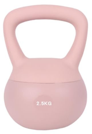 Hantel Fitness Weiche Kettlebell Leise Auslaufsichere Kettlebell Dünne Arme Training Hüfte Hebe Kettlebell Hüfte Stärke Dumbell(Pink,5kg)