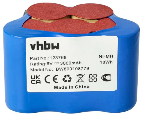 vhbw Akkupack kompatibel mit Kreidler UVM. Mopeds mit Laderegler (3 Ah, 6 V, NiMH)