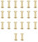 20PCS Gürtel Nieten Zum Schrauben, M5*15mm Schraubnieten für Leder,Chicago Schrauben Binding Schrauben Hohlnieten für Bücher Papier Gürtel Hundeleinen DIY Basteln Bookbinding,Buchbinderei (Gold)