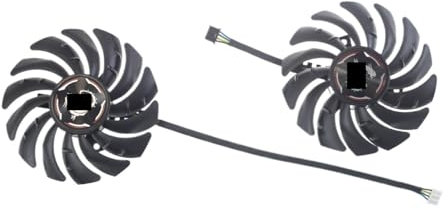 QKFTCSDW 2 pièces 87MM PLD09210S12HH DC12V 0.40A 4PIN Ventilateur Graphique Compatible avec RTX 2060 Super Gaming X