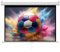 INMOZATA Leinwand Beamer Rollo 234cm, Bild 221 x 124 cm(100 Zoll), Format 16:9, Deckenmontage & Wandmontage Projektor Leinwand für Heimkino Büro Treffen Schule Präsentationen-Weiß Gehäuse