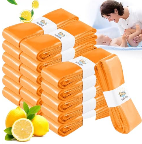 Bundviel 18 Stück Windeleimer Nachfüllkassetten, Wickeleimer Nachfüllfolie, Geruchsdichte Eingedickte, Nachfüllkassetten Windeleimer Kompatibel mit Tommee Tippee, Angelcare, LitterLocker, Spross