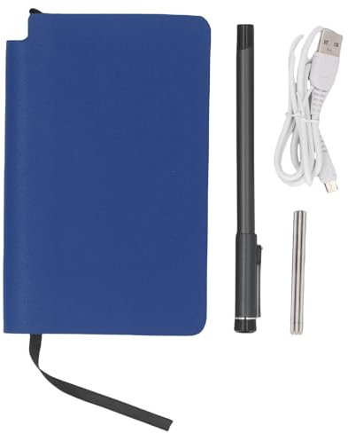 FAUOSWUK Digital Smart Pen e Notebook, Smart Pen Notebook Set Nota Presa BT 5.0 con Smart Pen e OCR Riconoscimento del Testo Compatibile con Tablet per Telefono (Blu)