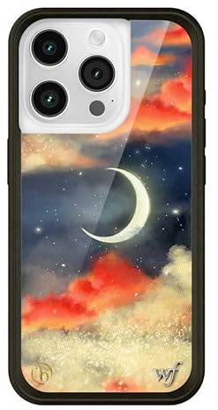 Wildflower Orebella Collab Schutzhüllen – kompatibel mit Apple iPhone 15 Pro, schützender schwarzer Stoßfänger, 122 cm Falltest-zertifiziert, für kleine Unternehmen in Frauenbesitz, Orebella Collab