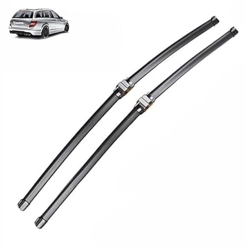 RAKTDA Scheibenwischer Set für Mercedes-Benz C-Class W204 2009-2012 (24+24), 2PCS Scheibenwischer, scheibenwischer vorne, Extrem leise, Langlebig und Wetterfest
