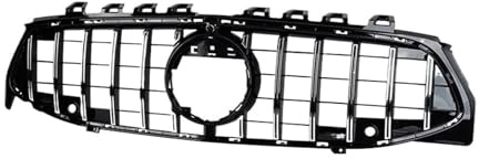 Kühlergrill Vorne Für Mercedes Für Benz W118 Für CLA-Klasse CLA180 Für CLA200 CLA220 Für CLA250 CLA45 Für AMG GT Obere Stoßstange Haube Mesh Front Grill Doppelsteg Grill(Silber)