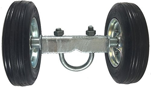 Jake Sales Rolling GATE 15,2 cm Radträger: für Maschendrahtzaun Rolltore – Spurenläufer – 2 Gummiräder (Achse ist 15,2 cm von Rad zu Rad) – für Roll-/Schiebe-Kettenglied-Zauntore