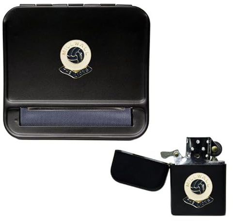 Millwall Football Club Cigarette Rolling Machine and storproof Petrol Lighter