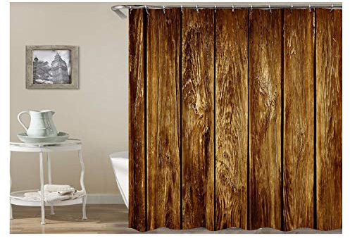 KnSam Duschvorhang Anti-Schimmel Wasserdicht Vorhänge an Badewanne Bad Vorhang für Badezimmer Brett 100% PEVA inkl. 12 Duschvorhangringen 180 x 200 cm