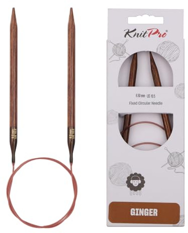 KnitPro Ginger Fixed Circular Needles 16 (40cm) | 6.50mm