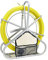 Obluesky 6MMX130M Tirage De Câble Fibre De Verre Tige de canne Rodder Fiberglass Tirer le câble de fil de pointe Rouler le ruban de poisson