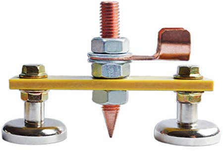 BIlinli Connettore con Morsetto di Massa Magnetico Forte con Perno conduttivo per Strumenti di Riparazione della carrozzeria della saldatrice