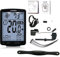 Lixada 3 en 1 Computadora de Bicicleta Inalámbrica,Odómetro IPX7, Sensor de Frecuencia Cardíaca LCD Multifunción,Odómetro de Bicicleta, Puede Medir la Temperatura, Cronómetro