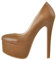 Only maker Frauen Plateau Pumps Klassische High Heels mit Stiletto Absatz Modische Braun 39 EU