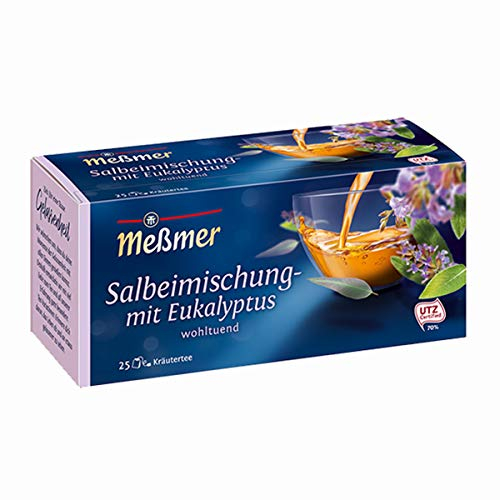 Meßmer Salbei Mischung mit Eukalyptus würziger Geschmack 25 Teebeutel