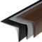 Floordirekt Treppenkantenprofil aus Vinyl Außenbereich Anti Rutsch Winkelprofil aus PVC Stufenkantenprofil 120 x 6,0 x 4,2 cm