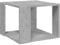 vidaXL Couchtisch Beistelltisch Wohnzimmertisch Kaffeetisch Sofatisch Teetisch Tisch Wohnzimmer Wohnzimmermöbel Betongrau 40x40x30cm Holzwerkstoff