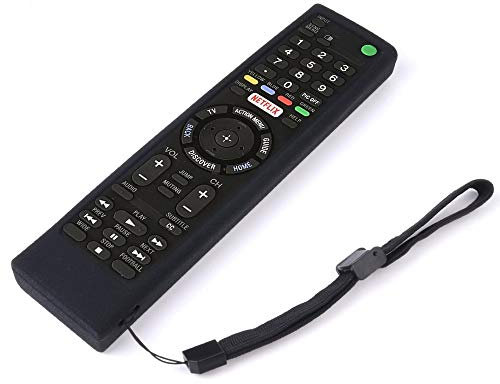 NSGJUYT Cover Telecomando per Sony RM-ED052 RM-ED050 RMT-TX200C RMT-TX100D RM-ED053 RM-ED060 Casi in Silicone RMF-TX300C (Color : Black)