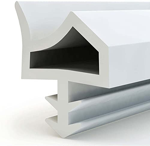 Türdichtung Gummidichtung für Türzargen, Flügelfalzdichtung Zimmertürdichtung für Türen Fenster (10 M, Weiß)