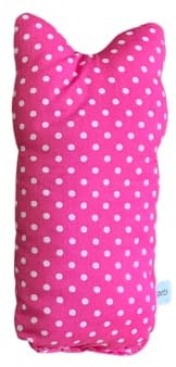 Billipets Fabric Spotty Cat Shape Valerian Cat Cushion Cat Toy, Pink, 20cm x 8 cm